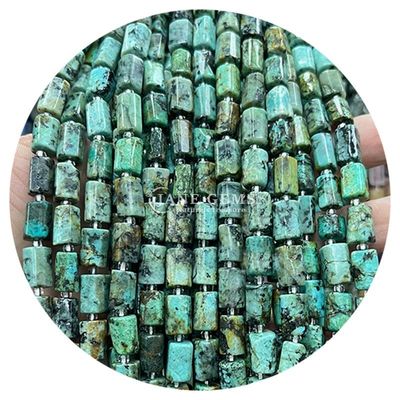 Sprzedaż hurtowa Natural Crystal Gemstone Cylinder Shape Beads Agate Cylinder Loose Bead Accessories for DIY Jewelry Making