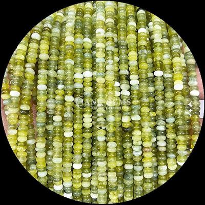 Gems Bead Customized Size Rondelle Abacus Shape Gemstone Crazy Agate Aquamarine Loose Bead Strands do produkcji biżuterii