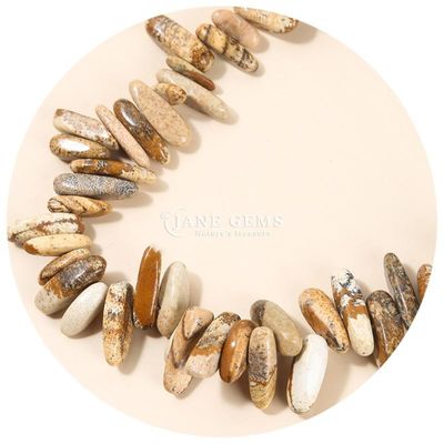 Naturalny kamień szlachetny Nieregularny kształt zęba Sunstone Tiger's Eye Chip Żwir Luźne struny korali do robienia biżuterii