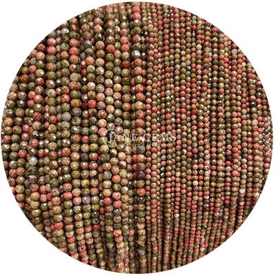 Gems Bead Natural Crystal Faceted Round Shape Small Loose Bead Strands dla bransoletek