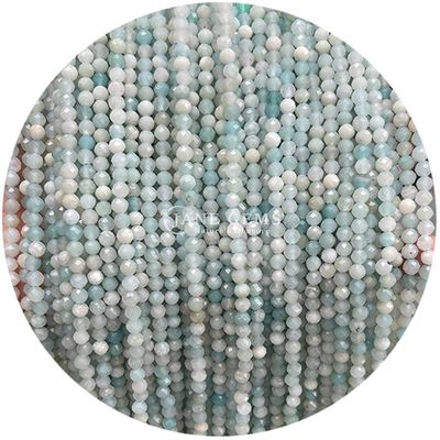 Szlachetne kamienie kryształowe naturalne kryształowe okrągłe kształt małe Amazonite Apatite luźne struny kryształowe do bransoletek