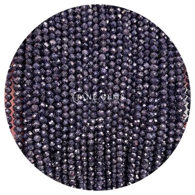 Gems Bead Natural Crystal Faceted Round Shape Small Blue Sandstone Labradorite Loose Bead Strands dla bransoletek