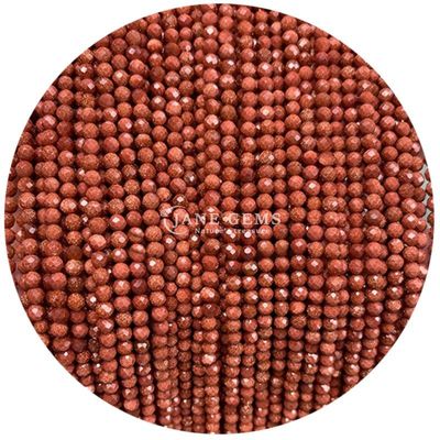 Gems Bead Natural Crystal Faceted Round Shape Small Blue Sandstone Labradorite Loose Bead Strands dla bransoletek