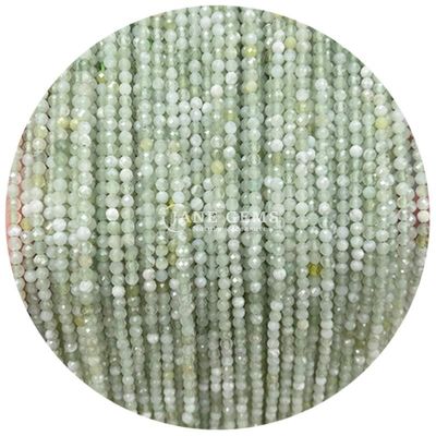 Gems Bead Natural Crystal Faceted Round Shape Small White Jade Howlite Loose Bead Strands for Bracelets (Krystal naturalny, o okrągłym kształcie)