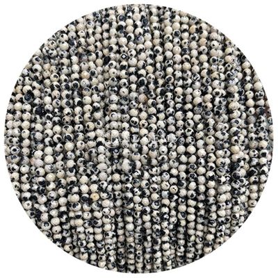 Gems Bead Natural Crystal Faceted Round Shape Small Dalmatian Jasper Ruby Zoisite Loose Bead Strands dla bransoletek