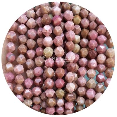 Sprzedaż hurtowa naturalnego kryształu kamienia szlachetnego z fasetowanymi koralikami z fasetowanymi luźnymi koralikami z kamienia Akcesoria Rombus Bead Spacer do biżuterii