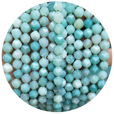 Sprzedaż hurtowa naturalnego kryształu kamienia szlachetnego z fasetowanymi koralikami z fasetowanymi luźnymi koralikami z kamienia Akcesoria Rombus Bead Spacer do biżuterii