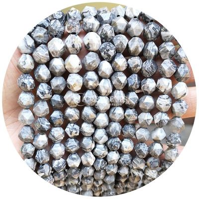 Sprzedaż hurtowa naturalnego kryształu kamienia szlachetnego z fasetowanymi koralikami z fasetowanymi luźnymi koralikami z kamienia Akcesoria Rombus Bead Spacer do biżuterii
