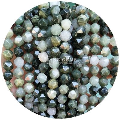 Sprzedaż hurtowa naturalnego kryształu kamienia szlachetnego z fasetowanymi koralikami z fasetowanymi luźnymi koralikami z kamienia Akcesoria Rombus Bead Spacer do biżuterii
