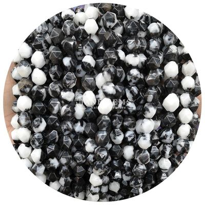Sprzedaż hurtowa naturalnego kryształu kamienia szlachetnego z fasetowanymi koralikami z fasetowanymi luźnymi koralikami z kamienia Akcesoria Rombus Bead Spacer do biżuterii