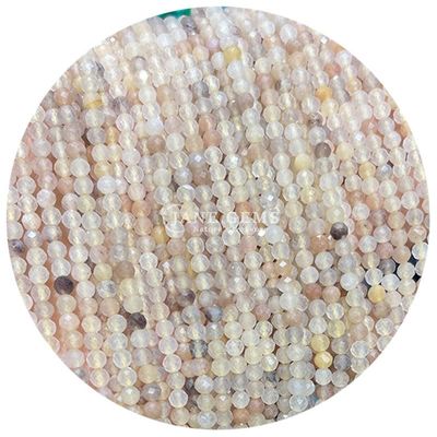 Gems Bead Natural Crystal Faceted Round Shape Small Topaz Red Aventurine Loose Bead Strands for Bracelets