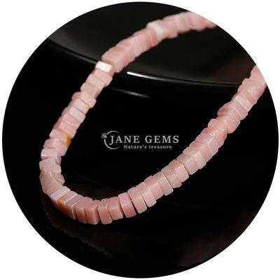 Całkowity Jade naturalne luźne koraliki Prawdziwy biały opal luźne koraliki kwadratowy kawałek kształt luźne koraliki spacery do biżuterii DIY