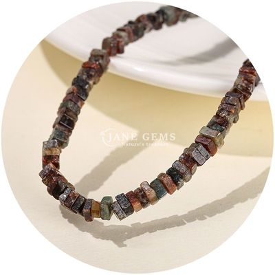 Całkowity Jade naturalne luźne koraliki Prawdziwy biały opal luźne koraliki kwadratowy kawałek kształt luźne koraliki spacery do biżuterii DIY