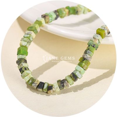 Całkowity Jade naturalne luźne koraliki Prawdziwy biały opal luźne koraliki kwadratowy kawałek kształt luźne koraliki spacery do biżuterii DIY