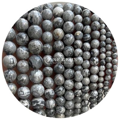 Całkowite Kamienie naturalne Jasper Okrągłe luźne koraliki 8mm Labradoryt Luźne koraliki Róża Kwartek Okrągłe koraliki Spacery do biżuterii
