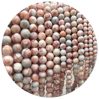 Całkowite Kamienie naturalne Jasper Okrągłe luźne koraliki 8mm Labradoryt Luźne koraliki Róża Kwartek Okrągłe koraliki Spacery do biżuterii