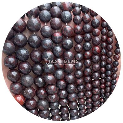 Sprzedaż hurtowa kamienia naturalnego Krągłe kolczyki 8mm Różowy zebra Jasper Krągłe kolczyki Turmalina Kręgłe kolczyki Rozstawki do biżuterii