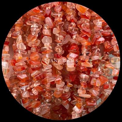 Czerwony Agat Perły Kryształowe naturalne Kryształowy nieprawidłowy kształt Szczotka żwir Kamień Luźne struny wiązki dla bransoletek