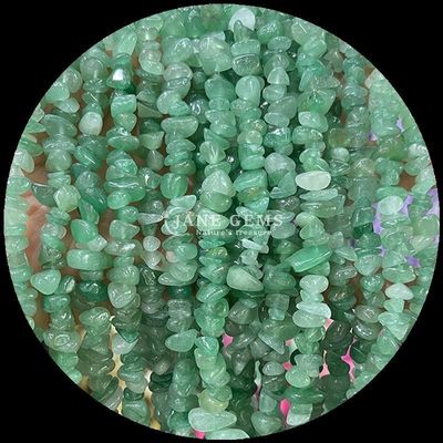Zielony Aventurine Gems Bead Natural Crystal Nieregularny Kształt Szczątki Żwir Kamień Luźne Bead Strands Na bransoletki