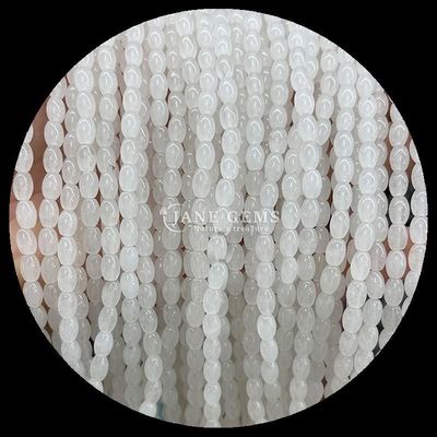 Tygrysowe Żółte Aventurine Gem Bead Natural Crystal Rice Shape Stone Loose Bead Strands For Bracelets
