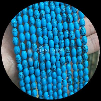 Tygrysowe Żółte Aventurine Gem Bead Natural Crystal Rice Shape Stone Loose Bead Strands For Bracelets
