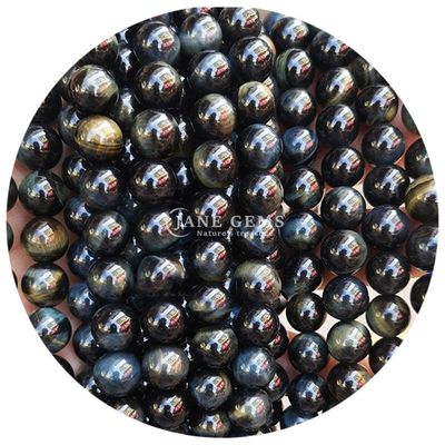 Sprzedaż hurtowa kamienia naturalnego Krągłe luźne koraliki 8mm Tiger Eye Luźne koraliki Róża Czerwony Tiger Eye Okrągłe koraliki Rozstawki do biżuterii