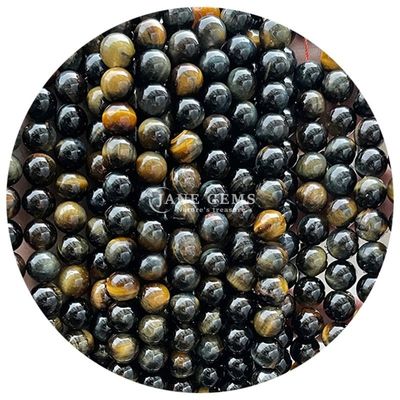 Sprzedaż hurtowa kamienia naturalnego Krągłe luźne koraliki 8mm Tiger Eye Luźne koraliki Róża Czerwony Tiger Eye Okrągłe koraliki Rozstawki do biżuterii