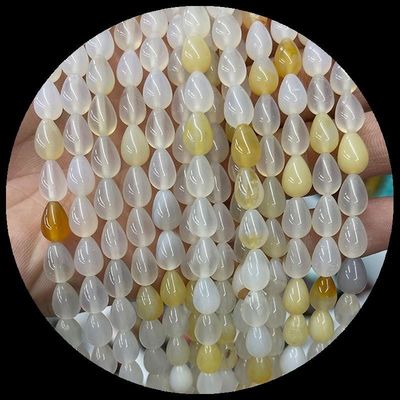 Lapis Lazuli Zielony Aventurine Gem Bead Natural Crystal Water Drop Shape Stone Loose Bead Strands For Bracelets