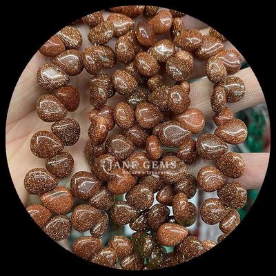 Indian Agate Topaz Gem Bead Natural Crystal Water Drop Shape Stone Loose Bead Strands dla bransoletek