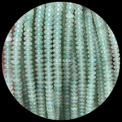 Różowy Aventurine Zielony Aventurine Gem Bead Natural Crystal UFO Kształt Kamień Luźne struny wiązki dla bransoletek
