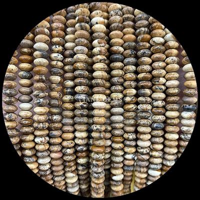 Sodalite Obraz Kamień Perły Gem Naturalny Kryształ UFO Kształt Kamień Luźne struny perły Do bransoletek