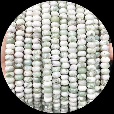 Lucky Jade Lava Stone Gem Bead Natural Crystal Abacus Shape Stone Loose Bead Strands dla bransoletek