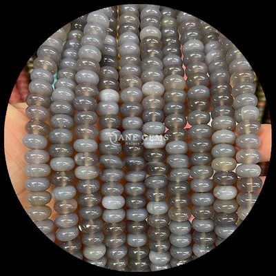 Lucky Jade Lava Stone Gem Bead Natural Crystal Abacus Shape Stone Loose Bead Strands dla bransoletek