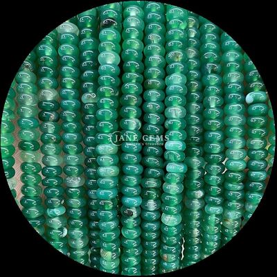 Lucky Jade Lava Stone Gem Bead Natural Crystal Abacus Shape Stone Loose Bead Strands dla bransoletek