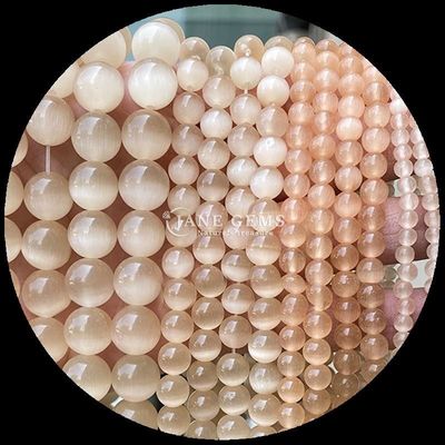 Pomarańczowy Fioletowy Żółty Kolorowy Okrągły Kształt Kocie Oko Luźne struny korali Wielkość korali 4mm/6mm/8mm/10mm/12mm
