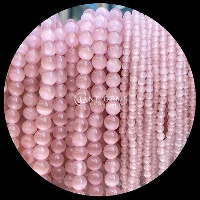 Pomarańczowy Fioletowy Żółty Kolorowy Okrągły Kształt Kocie Oko Luźne struny korali Wielkość korali 4mm/6mm/8mm/10mm/12mm