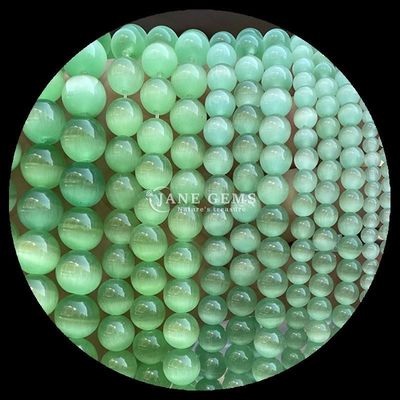 Pomarańczowy Fioletowy Żółty Kolorowy Okrągły Kształt Kocie Oko Luźne struny korali Wielkość korali 4mm/6mm/8mm/10mm/12mm