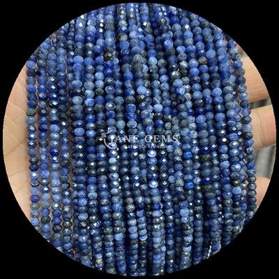 Lapis Lazuli Apatyt naturalny kamienie szlachetne koralik Faceted Abacus kształt luźne struny koralików do uzdrawiania energii i DIY robienie biżuterii