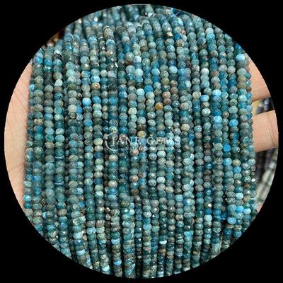 Lapis Lazuli Apatyt naturalny kamienie szlachetne koralik Faceted Abacus kształt luźne struny koralików do uzdrawiania energii i DIY robienie biżuterii