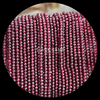 Turmalina granat naturalny kamienie szlachetne koralik Faceted Abacus kształt luźne struny koralików do uzdrawiania energii i DIY biżuterii Ma