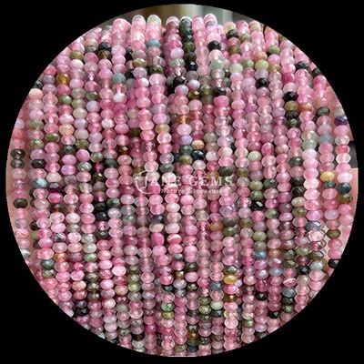 Turmalina granat naturalny kamienie szlachetne koralik Faceted Abacus kształt luźne struny koralików do uzdrawiania energii i DIY biżuterii Ma