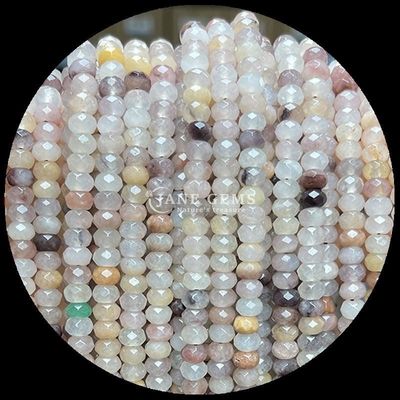 Fluorytowy karnelian naturalny kamień szlachetny koralik Faceted Abacus kształt luźne struny koralików do uzdrawiania energii i DIY biżuterii Ma