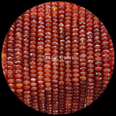 Fluorytowy karnelian naturalny kamień szlachetny koralik Faceted Abacus kształt luźne struny koralików do uzdrawiania energii i DIY biżuterii Ma