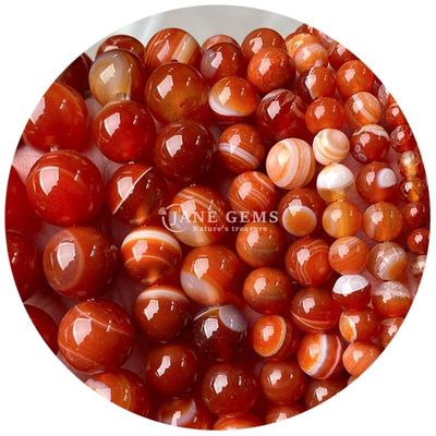 Luźne naturalne kamienne koraliki Strand Genuine Real Stone Agate Crystal Beads For DIY Jewelry Making