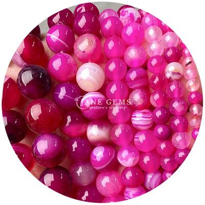Luźne naturalne kamienne koraliki Strand Genuine Real Stone Agate Crystal Beads For DIY Jewelry Making