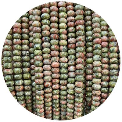 Prawdziwy naturalny polerowany gładki kamienie szlachetne kręgłe koraliki Strand DIY akcesoria dla biżuterii prezent