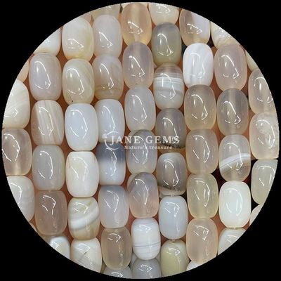 Gems Bead Howlite Opalite Natural Crystal Gemstone Barrel Shape Loose Bead Strands do produkcji biżuterii