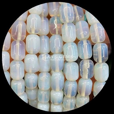 Gems Bead Howlite Opalite Natural Crystal Gemstone Barrel Shape Loose Bead Strands do produkcji biżuterii
