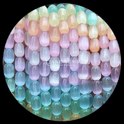 Gems Bead Dalmatyński Jasper Natural Crystal Gemstone Barrel Shape Loose Bead Strands for Jewelry Making