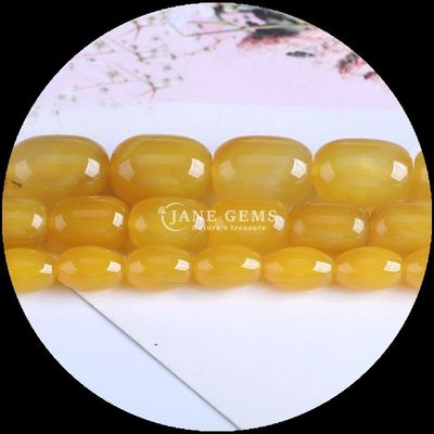 Gems Bead Carnelian Green Agate Natural Crystal Gemstone Barrel Shape Loose Bead Strands do produkcji biżuterii